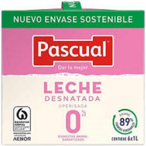 Caja Leche Pascual Desnat. 1L