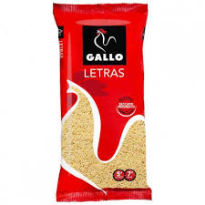 Letras Gallo 250g.