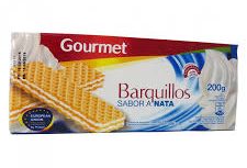 Galleta Gourmet Barquillo Nata 200g.
